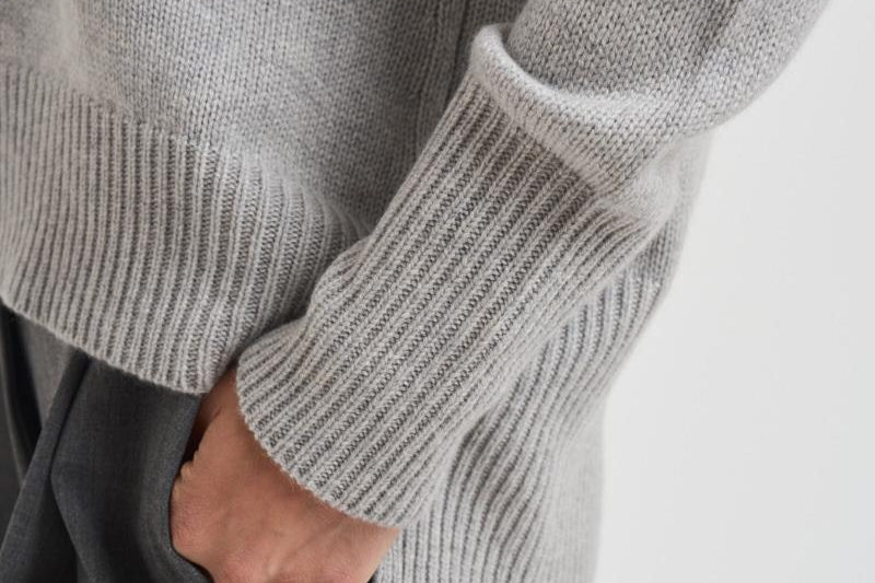 Maglione girocollo donna in cashmere 201726 DOVEGREY LISA YANG 