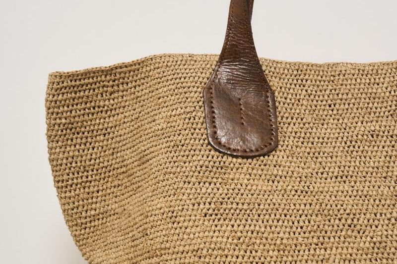 Borsa donna Tokyo in rafia beige TOKYOII TEA IBELIV 