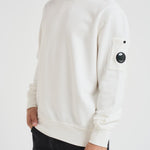 Felpa uomo gircollo bianca SS718A 006372G103 CP COMPANY 