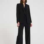 Blazer donna monopetto in cady nero LINZ 001 MAX MARA STUDIO 