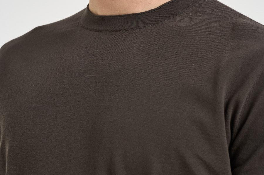 T-shirt uomo girocollo marrone 302821 21 KANGRA 