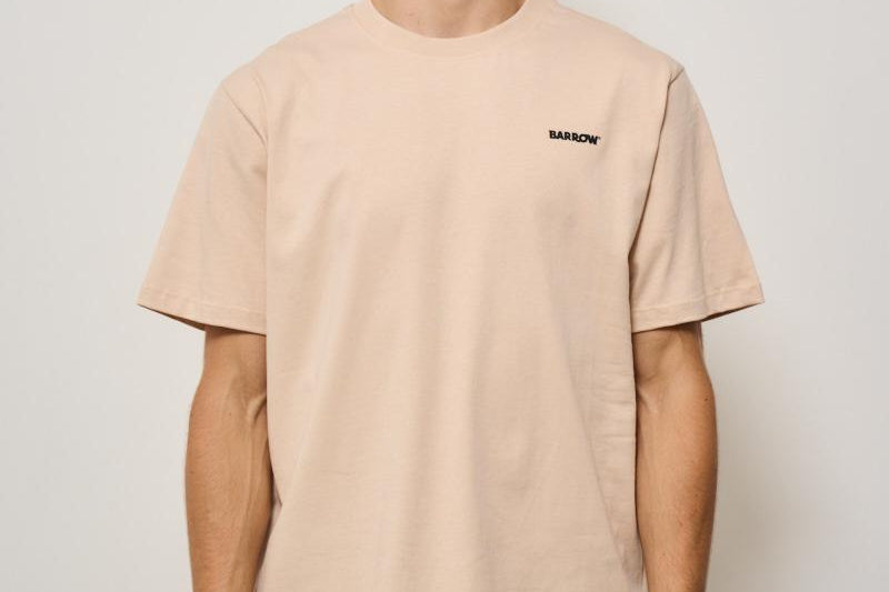 T-shirt uomo girocollo beige ATH084 092 BARROW 