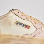 Sneakers donna Medalist vintage bianche e rosa AVLW SV08 AUTRY 
