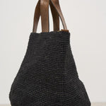 Borsa donna Mirozy in rafia nera MIROZY BLACK IBELIV 