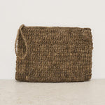 Pochette donna Club in rafia marrone CLUB DARKTEA IBELIV 