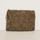 Pochette donna Club in rafia marrone CLUB DARKTEA IBELIV 
