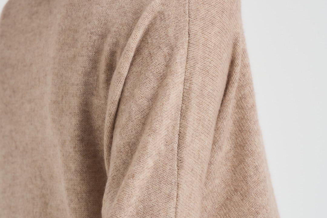 Dolcevita donna in cashmere beige CLARA CHESTNUT ABSOLUT CASHMERE. 