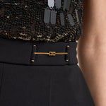 Abito donna tuta nera con strass TU066 110 ELISABETTA FRANCHI 