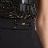 Abito donna tuta nera con strass TU066 110 ELISABETTA FRANCHI 