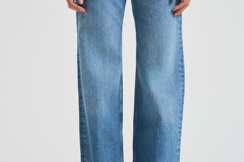 Jeans donna in cotone a gamba larga 7135 447 ANINE BING 