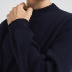 Maglia uomo girocollo blu notte GMP00841 P00066250486 GOLDEN GOOSE 