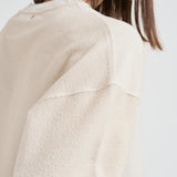 Maglia donna cropped panna GWP02203 P00212211616 GOLDEN GOOSE 