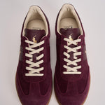 Sneakers uomo in suede e pelle bordeaux 809973707 003 RALPH LAUREN 