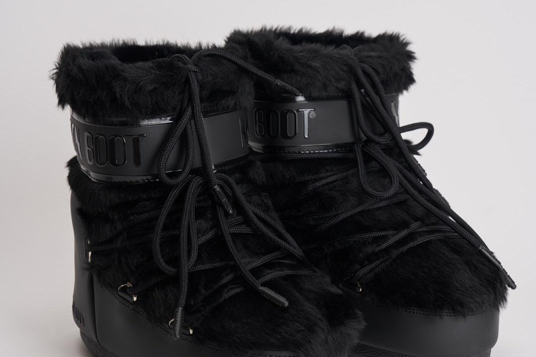 Stivale donna Low Faux Fur nero 1409390 N001BLACK MOON BOOT 