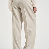 Pantalone donna con pieghe grigio 106607A18E PAULAI18 PINKO 