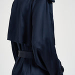 Trench donna lungo viscosa blu 11779 NAVY ANINE BING 