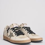Sneakers donna Ball Star glitter argento GWF00117 F00747212274 GOLDEN GOOSE 