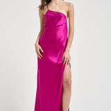 Abito donna lungo fuxia 626SS6815S FUCHSIA DANAME 