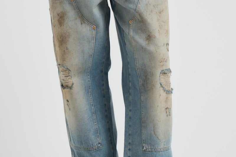 Jeans uomo Journey denim chiaro e sabbia GMP01942 P00208350491 GOLDEN GOOSE 