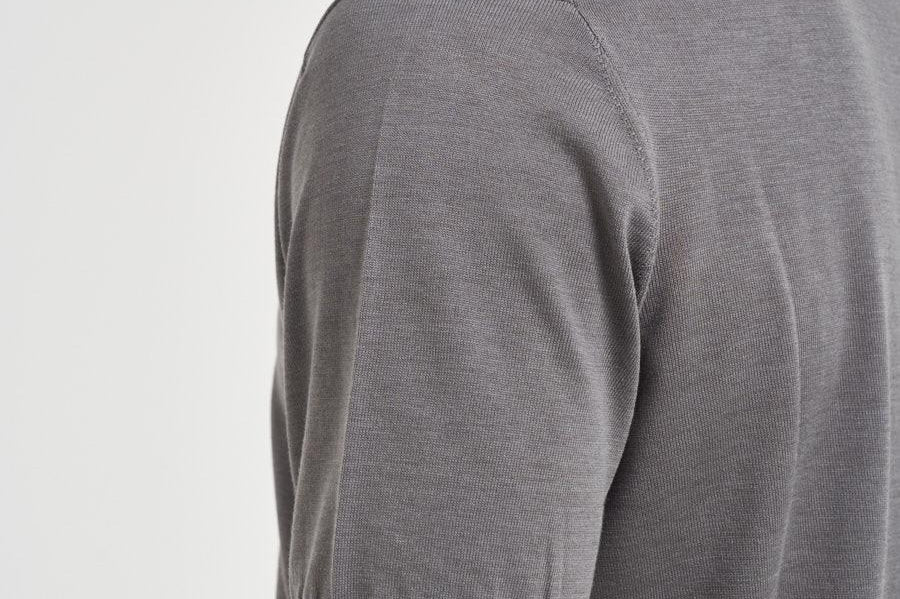 Polo uomo in maglia grigio 300423 701 KANGRA 