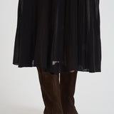 Gonna donna Ezra lunga in maglia nera JU0371FB C2L03I01BK ISABEL MARANT 