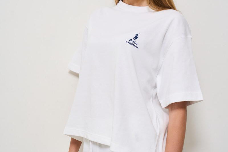 T-shirt donna girocollo bianca 211959114 001 RALPH LAUREN 