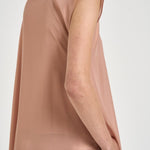 Camicia donna monospalla fluida rosa E06410 157 PESERICO 