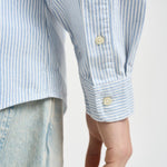 Camicia uomo Oxford gessata celeste 710B14607 001 RALPH LAUREN 