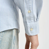 Camicia uomo Oxford gessata celeste 710B14607 001 RALPH LAUREN 