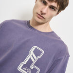 T-shirt uomo girocollo viola LDM101215 365365GREYSTONE LES DEUX 