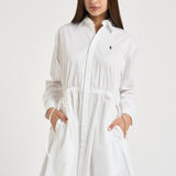 Abito donna chemisier corto bianco 211B19986 003 RALPH LAUREN 