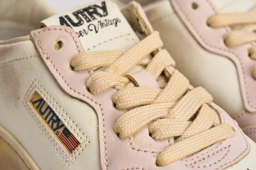 Sneakers donna Medalist vintage bianche e rosa AVLW SV08 AUTRY 