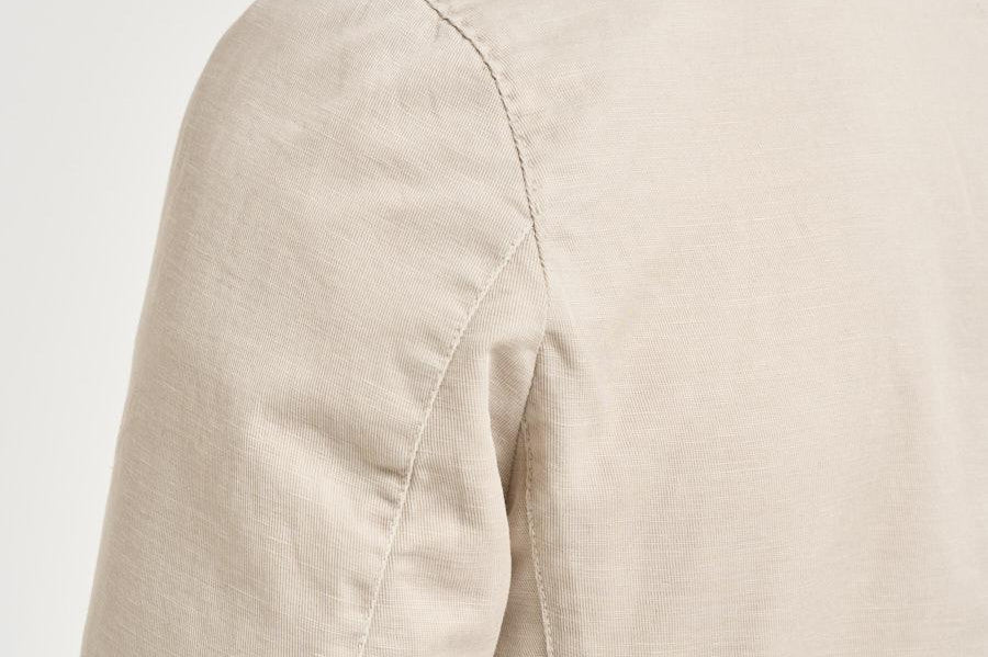 Giacca uomo in misto cotone e lino beige SERENIOLD R7002BEIGE ACCADEMIE TESSILI 