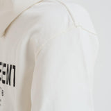 Felpa uomo con cappuccio bianca OCM4113 FLATWHITE REPRESENT 