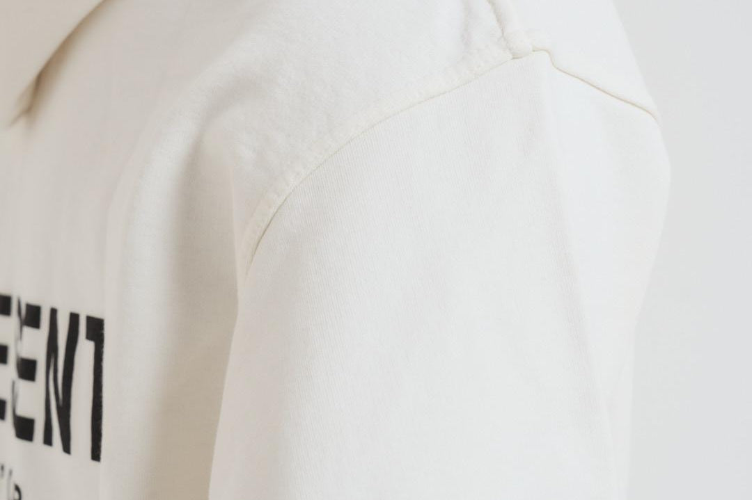 Felpa uomo con cappuccio bianca OCM4113 FLATWHITE REPRESENT 