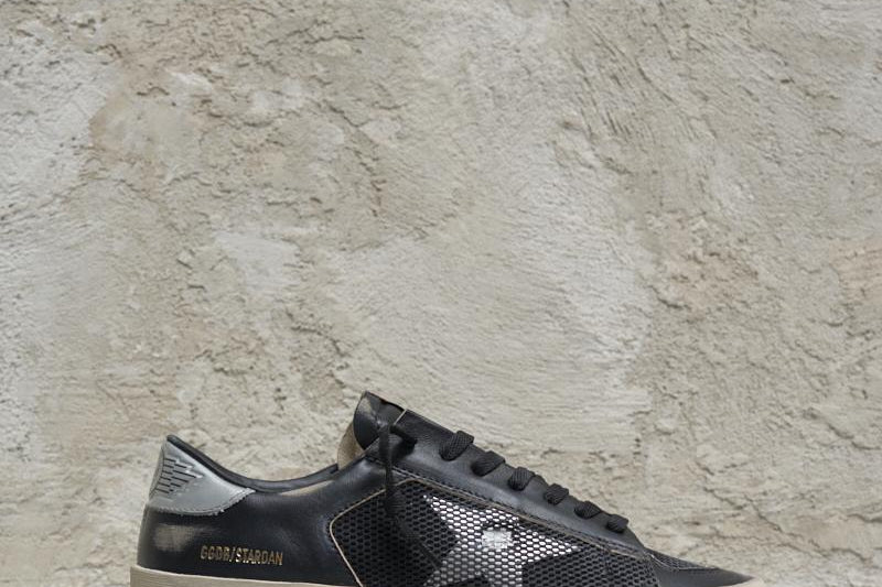 GOLDEN GOOSE Sneakers uomo Stardan con stella argento GMF00370 -F004118-90179 GOLDEN GOOSE 