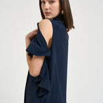 Blusa donna Jamila blu F6ST07 N08 LIVIANA CONTI 