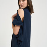 Blusa donna Jamila blu F6ST07 N08 LIVIANA CONTI 