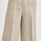 Bermuda donna in lino beige JOSEPHINE 43 BRIGLIA 