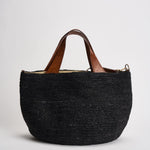 Borsa donna Mirozy in rafia nera MIROZY BLACK IBELIV 