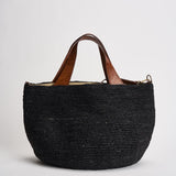 Borsa donna Mirozy in rafia nera MIROZY BLACK IBELIV 