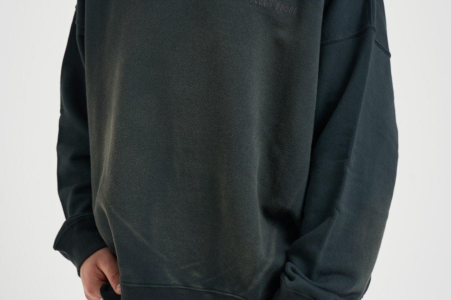 Felpa uomo girocollo antracite GUP01938 P00214690498 GOLDEN GOOSE 