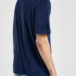 T-shirt uomo girocollo in spugna blu 710A12492 005 RALPH LAUREN 