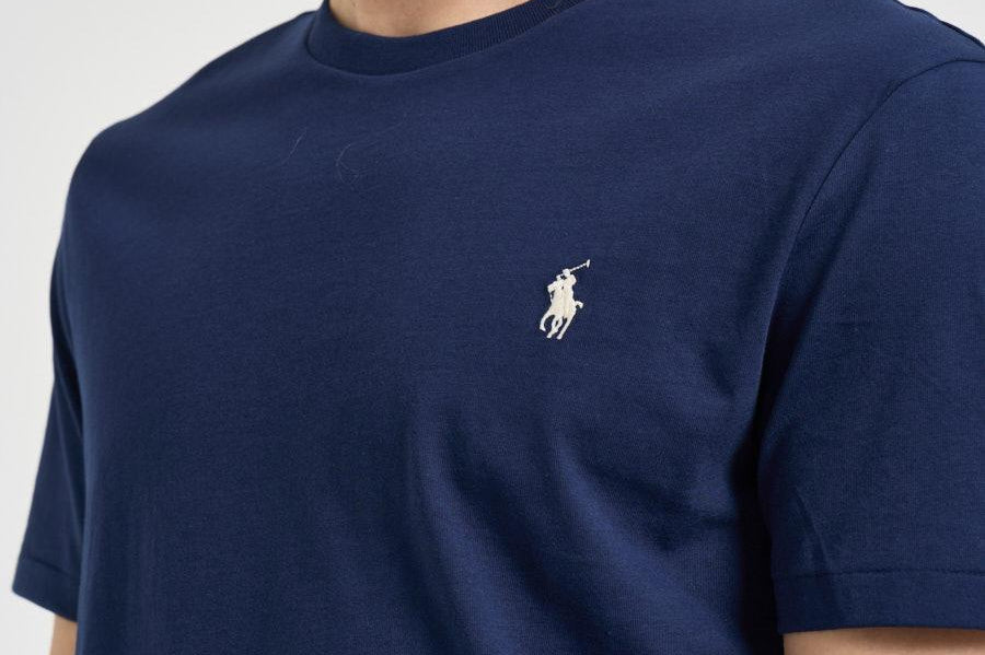 T-shirt uomo girocollo blu 710671438 525 RALPH LAUREN 