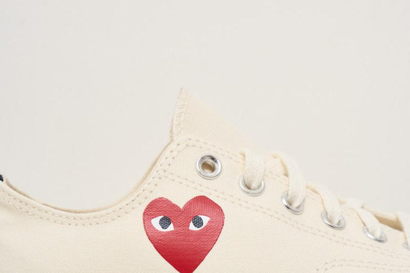 Sneakers Converse unisex Chuck 70 panna K128 WHITE COMME DES GARCON PLAY 