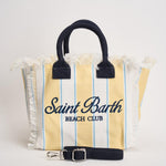 Borsa donna colette a righe gialla e bianca COLETTE 02600L MC2 SAINT BARTH 