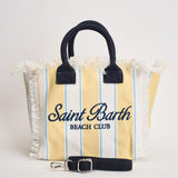 Borsa donna colette a righe gialla e bianca COLETTE 02600L MC2 SAINT BARTH 