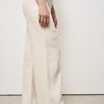 Pantalone donna wide-leg panna 173874 D7058020 INCOTEX 