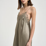 Abito donna lungo verde oliva BAILAR OLIVEGREEN IRO 