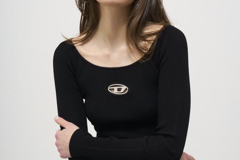 Maglia donna M-Vera-Ls nera A14189 0DLAX9XX DIESEL 